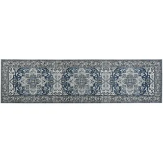 Beliani Teppichläufer Kottar 300/80 cm , Grau , Kunststoff , Orientalisch , Rechteckig , 80x300 cm , Teppiche und Böden, Teppiche, Teppichläufer, Läufer