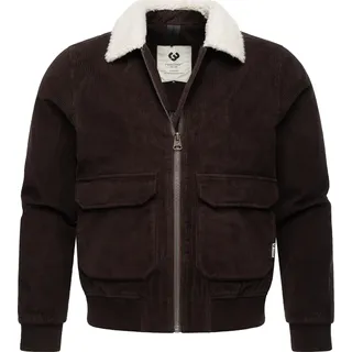 Cordjacke RAGWEAR "Cordjacke Aviss", Herren, Gr. XXL, braun (schwarz braun), Obermaterial: 100% Baumwolle CO.  Obermaterial: Futter: 100% Polyester PES. 100% Polyester PES., Jacken Cordjacke