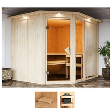 Bild Sauna »Frigga 3«, (Set), ohne Ofen beige