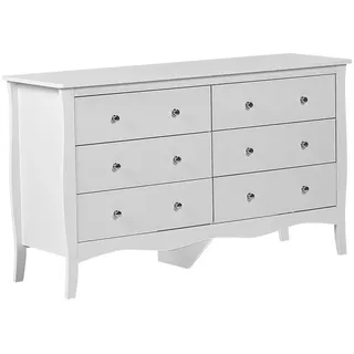 Beliani Kommode 130 x 75 x 40 cm Weiß
