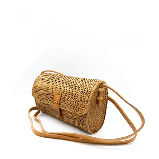 Mienloco Rattan Umhängetasche Korbtasche Handtasche (R11)