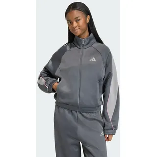 adidas Stadium Trainingsjacke Grey Six/Charcoal Solid Grey/St Tropic Bloom L