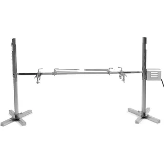 BBQ-Toro Grillspieß höhenverstellbar Edelstahl silber