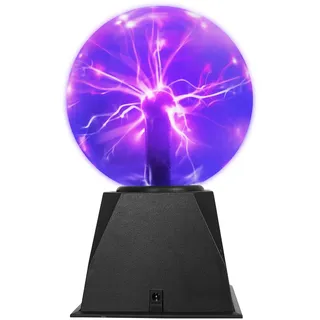 SENQIU Magische Plasmakugel, Plasma Ball Lampe 15CM, Elektrostatische Kugel Berührungsempfindliche Blitzkugel und Schallempfindliche Für Party, Kreative Dekoration