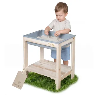roba Outdoor + Spieltisch "Tiny" mit Spielwanne - Sand- & Matschtisch aus Massivholz