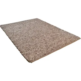 Wollteppich THEKO "Allgäu Super, handgewebt" Gr. 2, grau, B:70cm H:10mm L:130cm, Wolle, Teppiche, Wollteppich, Handweb Teppich, reine Schurwolle, auch als Läufer, Kundenliebling