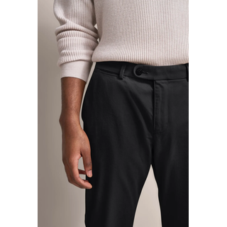 Stoffhose BUGATTI "Modern Fit", Herren, Gr. 34, Länge 32, schwarz, 89% Baumwolle, 7% Elastomultiester, 4% Elasthan, normal, Hosen Stoffhose, Basic Essential