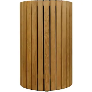 Pflanzkasten Quadra Ø 34 cm x 50 cm Natur Lackiert