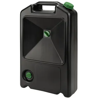 Universal – Ablaufwanne aus Kunststoff – vielseitig einsetzbar – Reinigung, Entleerung oder Transport – mit Tragegriff – 3 Öffnungen – 500 x 300 x 120 mm – 7 l