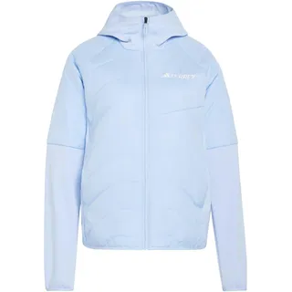 adidas Terrex Multi CLIMAWARM Insulated Hybrid Hooded Jacket, glow blue, S,