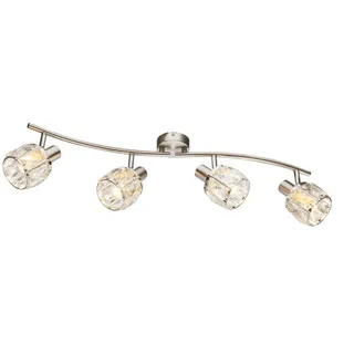 GLOBO 4x E14 Deckenbogen silber