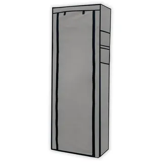 Intirilife Schuhschrank Faltbar (Grau) , Textil , 28x170x58 cm , Schlafzimmer, Kleiderschränke, Stoffschrank
