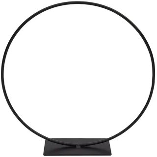 LaLe Living Dekoring Kida in Schwarz, Ø25 cm, Deko-Objekt für frische Pflanzen, Trockenblumen oder Weihnachtsdekoration