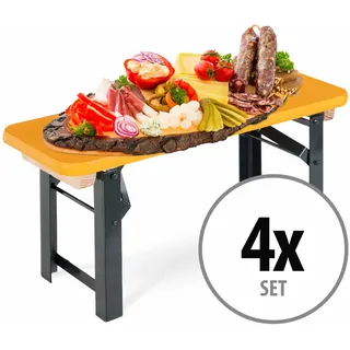 Stagecaptain BB-55 ON Hirschgarten Bierzeltbankerl Orange 4x Set