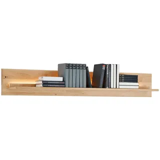 Hom`in Wandboard , Eichefarben , Holz, Holzwerkstoff , Eiche , furniert, massiv , 150x22x22 cm , Wohnzimmer, Wohnwände, Wohnwand-Serien