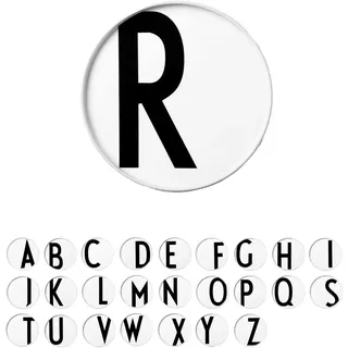 Design Letters Buchstaben Teller Weiß (A-Z) | Weihnachtsdeko, Weihnachtsgeschenke für Frauen, Männer | Tisch deko | Porzellan Geschirr, Snackteller, Weihnachtsteller | Kuchenteller, Deko Teller