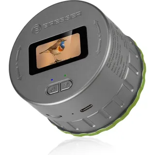 Bresser WLAN-Okularkamera mit Display, 2K-Video, 1.920x1.080px-Foto, für Teleskop, Fernglas etc. mit 30-65 mm Okulardurchmesser, 1,47"-Display, App