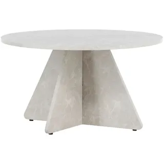 Livetastic Esstisch , Beige , Holz , Pappel , rund , X-Form , 45 cm , Esszimmer, Esstische, Esstische rund