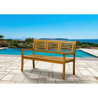 Möbilia Gartenbank 150 x 92 x 68 cm Beige/Braun