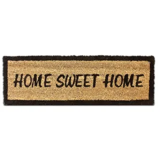 Relaxdays HOME SWEET HOME 25 x 75 cm Braun