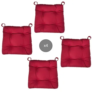Abeil Stuhlkissen, Rot, 4 Stück