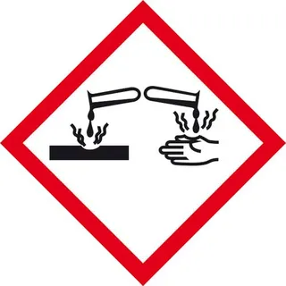 SafetyMarking 21.B1022 GHS-Gefahrenpiktogramm 05 Ätzwirkung Folie selbstklebend (B x H) 100mm x 100