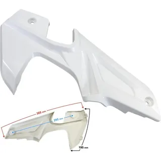 Unteres Gehäuse hinten links weiß X-trail 125