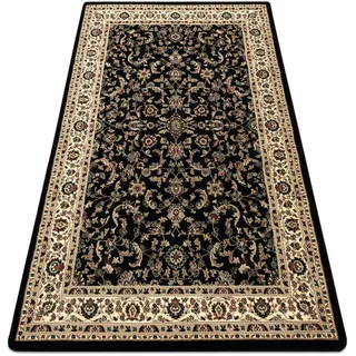 rugsX Teppich Royal 200/400 cm , Schwarz , Textil , Rechteckig , 200x400 cm , Teppiche und Böden, Teppiche