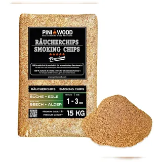 PINI Räucherchips 15 kg Buche Erle gemischt