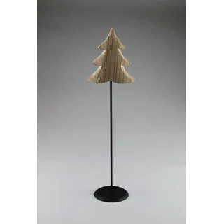 Dekobaum AM DESIGN "Weihnachstsdekoration aus Holz", braun, B:9,5cm H:44cm, Holzwerkstoff, Metall, Dekofiguren, Dekobaum, BxH: 9,5x44 cm