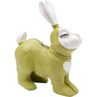 Kare Design Spardose Fetish Bunny Standing, Grün-Weiß, 27cm Höhe, Sparschwein, Hasen Motiv, Handbemalt, Wohnzimmer