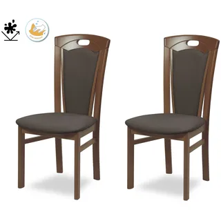 Home Affaire Esszimmerstuhl FERDI Made in Italy, Massivholz nuss 2er Set