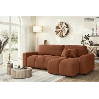 Home Affaire Eckcouch Polyester 3-Sitzer Orange