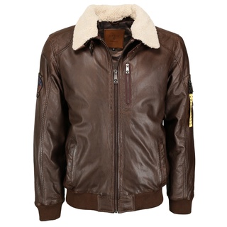 Top Gun Rafel, Lederjacke - Braun - 50