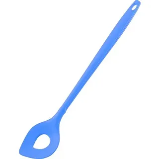 Kochblume Backlöffel | Premium-Silikon | Hitzebeständig | Spülmaschinenfest | 30cm | Farbe: blau