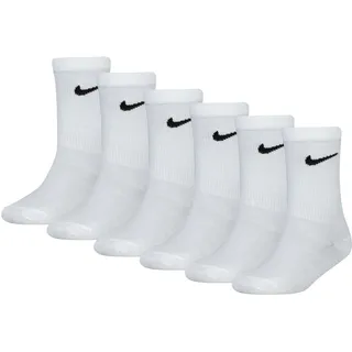 Nike Unisex Kinder Colorful Pack Crew Socken, Weiß, 5-7 Jahre EU