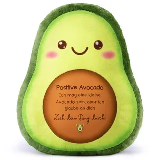 Beste Freundin Geschenke –Lustiges Avocado-Zierkissen, Aufmunterung Kuschelkissen Geschenk Freundin Geburtstag, Positive Avocado für Mädchen, Tochter, Kollegin