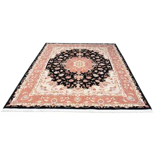 morgenland Orientteppich »Perser - Täbriz - Royal - 233 x 173 cm - dunkelblau«, rechteckig, 7 mm Höhe, Wohnzimmer, Handgeknüpft, Einzelstück mit Zertifikat, blau