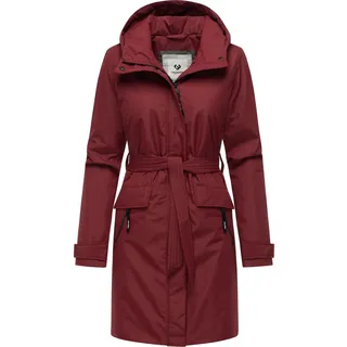 Kurzmantel RAGWEAR "Kurzmantel Horatia Warm YOUMODO", Damen, Gr. XS, rot (wine rot), Obermaterial: 100% Polyester PES.  Obermaterial: Futter: 100% Polyester PES. 100% Polyester PES., Mäntel Kurzmantel