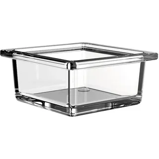 emco liaison quadratische Glasschale für Reling, klares Kristallglas, flach, 186600000