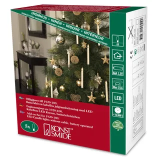 Konstsmide 1925-100 LED-Kerze 5er Set (B x H) 4.9cm x 18cm
