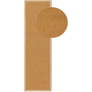 benuta pure Sisalteppich, Beige, Textil, Beton Optik, Rechteckig, 70x240 cm, Gots, für Fußbodenheizung geeignet, Teppiche & Böden, Teppiche