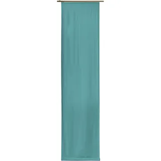 Schiebegardine WIRTH "Newbury" Gr. 2, blau (türkis), B:57cm H:175cm, Jacquard, Baumwolle, Polyester, Gardinen, Schiebegardine, Ohne Befestigungszubehör, Breite: 57 cm