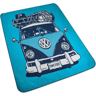 Volkswagen Picknickdecke Bulli 200 x 160 cm blau