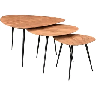 SIT Möbel SIT Couchtisch mit Massivholzplatte aus Akazie, beige