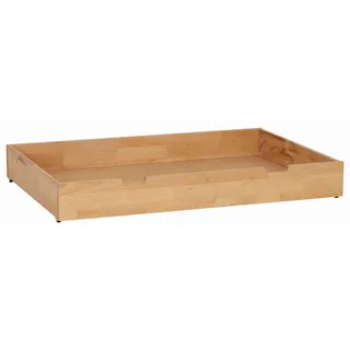 Linea Natura Bettschubkasten , Buchefarben , Holz , Buche , massiv , 120x16x80 cm , Schlafzimmer, Betten, Bettgestelle- Einzelteile, Bettkästen