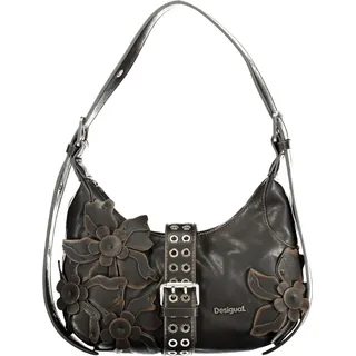 Schicke braune Damen-Tasche mit abnehmbarem Schultergurt und Fächern - Braun