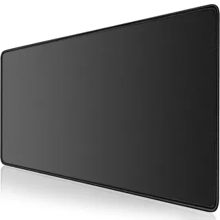 LL-COEUR Schwarz Verlängert Gaming Mausmatte 100x60x0,3cm, Groß Schreibtischunterlage Mäusepad Verbessert Präzision und Geschwindigkeit (1000x600x3mm)