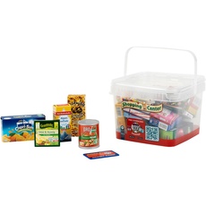 Theo Klein 7214 Kleine Box gefüllt mit Deutschen Produkten I Mit Schachteln und Dosen für den Kaufladen I Spielzeug für Kinder ab 3 Jahren