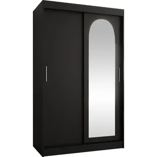 Mirjan24 Schwebetürenschrank Selfie 120 x 200 x 62 cm Schwarz